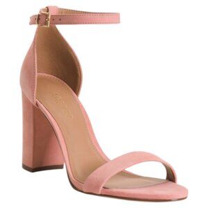 AREZZO Made In Brazil Suede Isabelli High Block Sandals